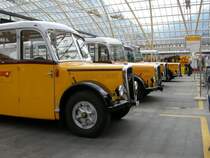 Alte Saurer,FBW und Berna Postautos in Chur.