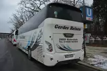 Zur  Grünen Woche 2016  ist WST-ZU 12 zu Besuch in Berlin. Aufgenommen wurde ein VDL Futura (Burg-Tourist) / 16.01.2016 / Berlin, Olympischer Platz.
