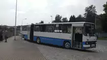 Ikarus 280.03 am 04.06.2016 in Sebnitz am Bahnhof.