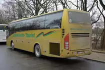 Am 16.01.2016 steht BZ-OT 200 in der Jesse-Owens-Allee. Aufgenommen wurde ein Volvo 9700 (Oberlausitz - Tourist).
