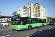 Stadtbus Fulda: MAN NL der RhönEnergie Verkehrsservice GmbH (im Auftrag der RhönEnergie Fulda GmbH), aufgenommen im Juni 2016 am Bahnhof in Fulda.