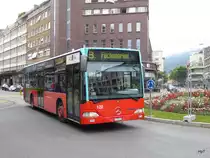 VB Biel - Mercedes Citaro  Nr.122  BE  560122 unterwegs auf der Linie 8 in der Stadt Biel am 19.06.2016