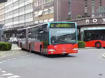 VB Biel - Mercedes Citaro Nr.151  BE 572151 unterwegs auf der Linie 2 in der Stadt Biel am 19.06.2016