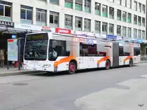 VB Biel - Mercedes Citaro Nr.153  BE 653153 unterwegs auf der Linie 2 in der Stadt Biel am 19.06.2016