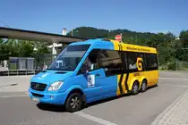 Bus Geislingen an der Steige / Filsland Mobilitätsverbund GmbH / Geislblitz Ringverkehr Geislingen: Mercedes-Benz Sprinter von Sihler GmbH Omnibusverkehr, aufgenommen im Juni 2016 am Bahnhof von Geislingen an der Steige.

