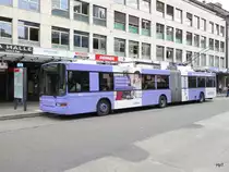 VB Biel - Trolleybus Nr.86 unterwegs auf der Linie 1 in der Stadt Biel am 19.06.2016