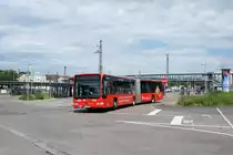 Bus Ulm: Mercedes-Benz Citaro Facelift G von DB ZugBus Regionalverkehr Alb-Bodensee GmbH (RAB), aufgenommen im Juni 2016 am Hauptbahnhof in Ulm. 