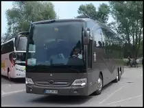 Mercedes Travego Vorführwagen von Bohr aus Deutschland in Stralsund am 10.06.2014