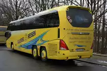 Am 16.01.2016 steht NWM-UB 588 in der Jesse-Owens-Allee. Aufgenommen wurde ein Neoplan Cityliner (Flaegel - Reisen).
