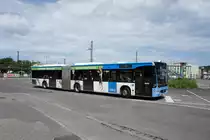 Stadtbus Ulm / Stadtbus Neu-Ulm / DING - Donau-Iller-Nahverkehrsverbund GmbH: Mercedes-Benz Citaro Facelift G von SWU Verkehr GmbH - Wagen 124, aufgenommen im Juni 2016 am Hauptbahnhof in Ulm.