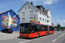Bus Ulm: MAN Lion's City G von DB ZugBus Regionalverkehr Alb-Bodensee GmbH (RAB), aufgenommen im Juni 2016 im Stadtgebiet von Ulm. 
