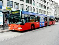 VB Biel - Mercedes Citaro Gelenkbus Nr.144 eingeteilt auf der Linie 7 unterwegs in Biel am 26.07.2008
