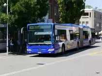 VZO - Mercedes Citaro Nr.107  ZH 745107 unterwegs auf der Linie 925 beim Bahnhof Meilen am 29.06.2016