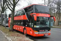 Am 16.01.2016 steht GI-DS 510 in der Passenheimer Straße. Aufgenommen wurde ein Setra S 431 DT (Schwalb Reisen).
