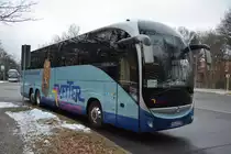 Am 16.01.2016 steht BTF-VT 999 in der Passenheimer Straße. Aufgenommen wurde ein Irisbus Magelys HDH (Vetter GmbH).
