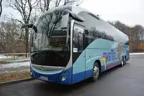Am 16.01.2016 steht BTF-VT 999 in der Passenheimer Straße. Aufgenommen wurde ein Irisbus Magelys HDH (Vetter GmbH).
