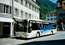 AAGU Altdorf Nr. 44/UR 9128 Mercedes Citaro am 16. Juli 2008 Altdorf, Telldenkmal (mit Vollwerbung  GAMMA )