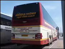 Van Hool T917 von Dalstra Reizen aus den Niederlanden im Stadthafen Sassnitz am 10.06.2014