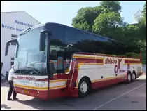 Van Hool T917 von Dalstra Reizen aus den Niederlanden im Stadthafen Sassnitz am 10.06.2014