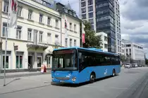 Bus Kaiserslautern / Verkehrsverbund Rhein-Neckar: Iveco Crossway LE (KL-D 4156) der Südwest Mobil GmbH (Rhein-Nahe-Bus / ORN), aufgenommen im Juni 2016 am Hauptbahnhof in Kaiserslautern.