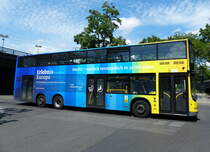 MAN Lion's City DD der BVG, Wagen '3154' am Hardenbergplatz / Berlin im  Juli 2016.