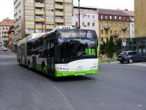 TransN - Solaris Hybrid Nr.344  NE 145344 unterwegs auf der Linie 304 in La Chaux de Fonds am 09.07.2016