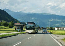 Ein MAN Lion's Regio von POSTBUS unterwegs als SEV für REX 1888 (Lienz - San Candido/Innichen), am 8.7.2016 nahe Leisach.