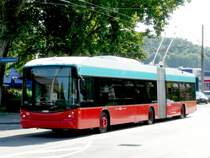 VB Biel - Hess-Swisstrolleybus BGT-N2C Nr.55 unterwegs auf der Linie 4 am 11.07.2008