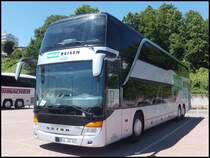 Setra 431 DT von Walk Reisen aus Deutschland im Stadthafen Sassnitz am 14.06.2014