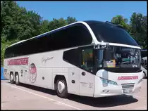 Neoplan Cityliner von Schumacher aus Deutschland im Stadthafen Sassnitz am 14.06.2014