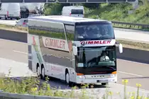 SETRA Bus gesehen auf der A5 bei Frankfurt 8.7.2016