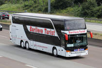 SETRA Bus gesehen auf der A5 bei Frankfurt 8.7.2016