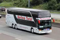 SETRA Bus gesehen auf der A5 bei Frankfurt 8.7.2016