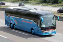 SETRA Bus gesehen auf der A5 bei Frankfurt 8.7.2016