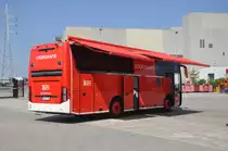 Einsatzleitwagen der Berufsfeuerwehr Antwerpen Van Hool TX11 Alicron aufgenommen 19.04.2014 am Hauptwache Nord