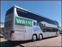 Setra 431 DT von Walk Reisen aus Deutschland im Stadthafen Sassnitz am 14.06.2014
