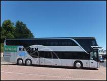 Setra 431 DT von Walk Reisen aus Deutschland im Stadthafen Sassnitz am 14.06.2014