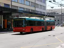 VB Biel - Trolleybus Nr.89 unterwegs auf der Linie 4 in der Stadt Biel am 10.07.2016