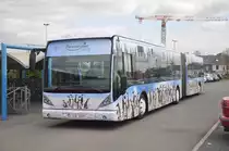 Van Hool AG300  Planckendael Shuttle  aufgenommen 15.04.2014 am Bahnhof Mechelen  