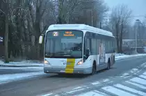 VanHool NewA360 Hybride 5405 von De Lijn Antwerpen aufgenommen 24.01.2015 am Pieter Coeckelaan Wilrijk 