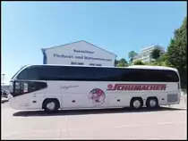 Neoplan Cityliner von Schumacher aus Deutschland im Stadthafen Sassnitz am 14.06.2014