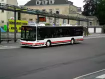 MAN Niederflurbus 3. Generation (Lion's City) auf der Linie 770 nach S-Bahnhof Hattingen Mitte an der Haltestelle Velbert ZOB.(16.7.2016)
