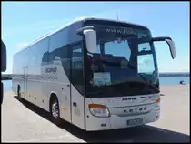 Setra 416 GT-HD von Bohr aus Deutschland im Stadthafen Sassnitz am 15.06.2014