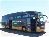 Mercedes Travego von Zimmermann aus Deutschland im Stadthafen Sassnitz am 15.06.2014