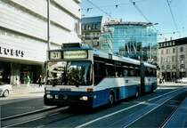 VBZ Zrich Nr. 139 Mercedes O 405GTZ Gelenktrolleybus am 16. Juli 2008 Zrich, Lwenplatz