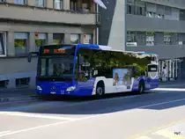 tpn - Mercedes Citaro  VD 1153 unterwegs auf der Linie 811 in der Stadt Nyon am 10.07.2016