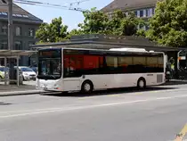 FuniCar - MAN Lion`s City  BE  107904 vor dem Bahnhof Biel am 10.07.2016