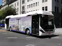 Ortsbus Sierre - Volvo 7900 Hybrid  VS  133230 unterwegs auf den Linie 2/3 in der Stadt Sierre am 16.07.2016