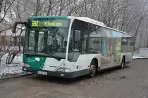 Am 17.01.2016 steht P-AV 910 in Potsdam, Institut für Agrartechnik und wartet auf die Fahrt zum Klinikum EVB. Aufgenommen wurde ein Mercedes Benz Citaro.

