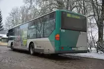 Am 17.01.2016 steht P-AV 910 in Potsdam, Institut für Agrartechnik und wartet auf die Fahrt zum Klinikum EVB. Aufgenommen wurde ein Mercedes Benz Citaro.
